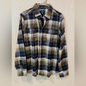 George Men Long Sleeve Flannel Shirt